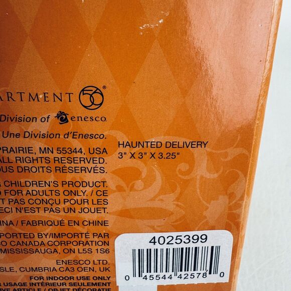 Department Dept 56 Halloween Village Accessories Haunted Delivery Mailbox New - Picture 5 of 7